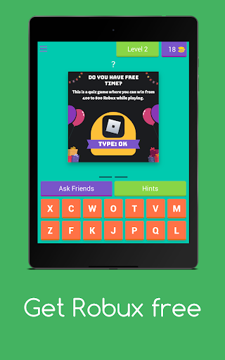 Get Robux Free - Quiz ۲۰۲۱ - عکس برنامه موبایلی اندروید