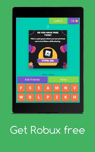 Get Robux Free - Quiz ۲۰۲۱ - عکس برنامه موبایلی اندروید