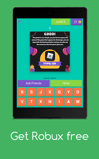 Get Robux Free - Quiz ۲۰۲۱ - عکس برنامه موبایلی اندروید