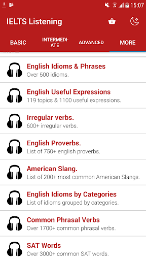 IELTS Learning English - عکس برنامه موبایلی اندروید
