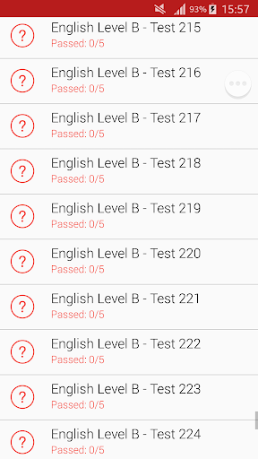 English Level Test - عکس برنامه موبایلی اندروید