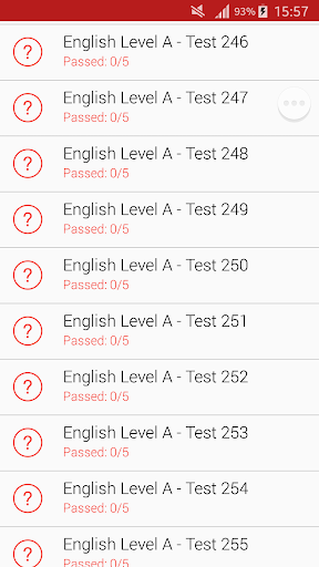 English Level Test - عکس برنامه موبایلی اندروید