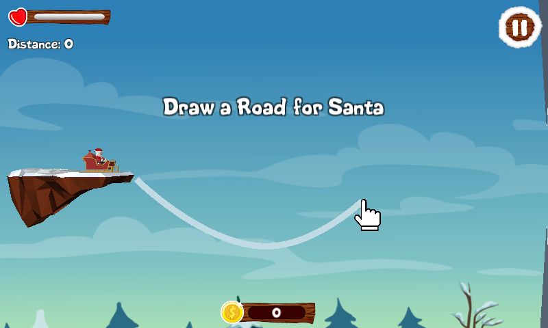 Santa Draw Ride - Christmas Ad - عکس بازی موبایلی اندروید