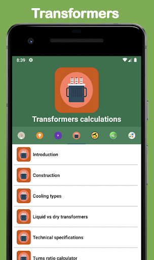 Electrical Calculations - عکس برنامه موبایلی اندروید