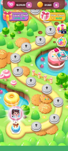 Sweet Cookie Story Mania Match - Gameplay image of android game