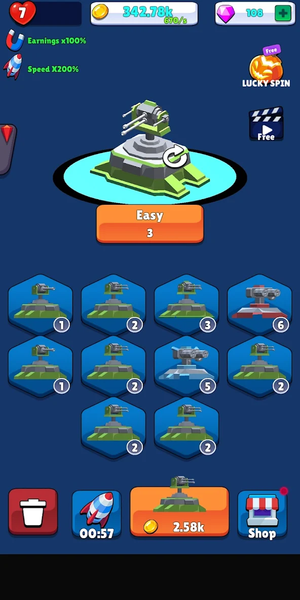 Turret Shot  Shooting Stack 3D - Gameplay image of android game