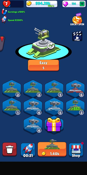 Turret Shot  Shooting Stack 3D - Gameplay image of android game