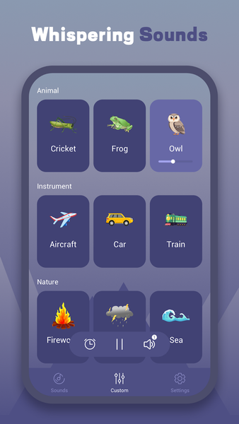 Whispering Sounds - Image screenshot of android app