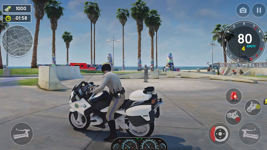 US Police Bike Rider Simulator - عکس بازی موبایلی اندروید