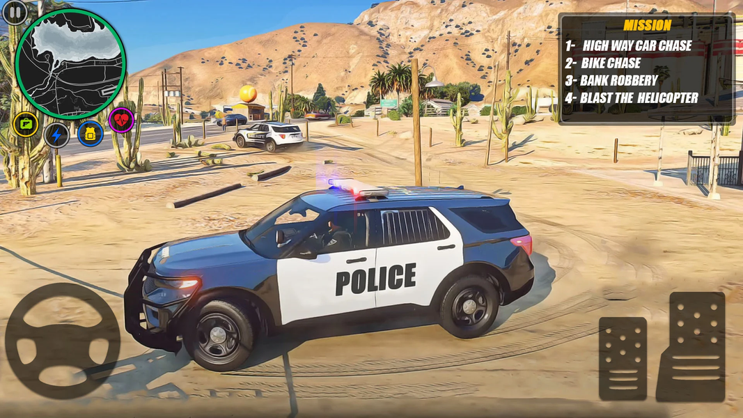 Police Van Driving: Cop Games - Gameplay image of android game