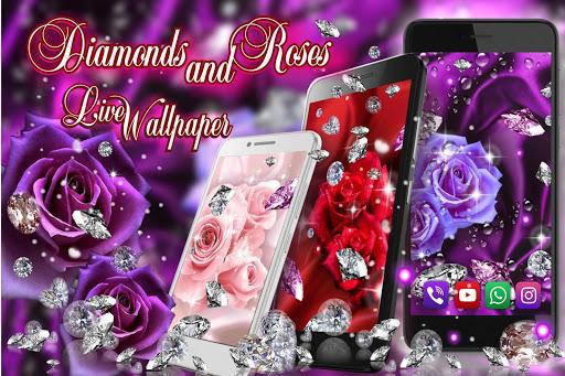 Diamonds and Roses LWP - عکس برنامه موبایلی اندروید