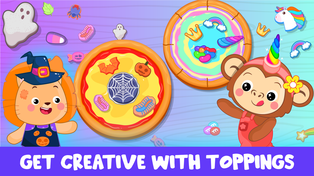 Pizza maker Kids Cooking games - عکس بازی موبایلی اندروید
