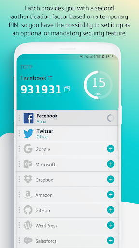 TU Latch: ۲FA authenticator - عکس برنامه موبایلی اندروید