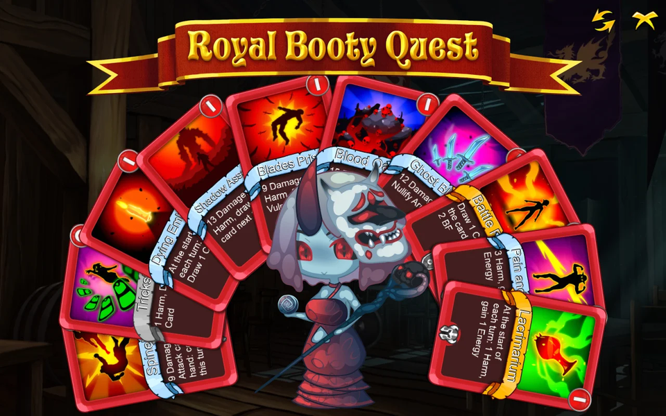 Royal Booty Quest: Card Roguel - عکس بازی موبایلی اندروید