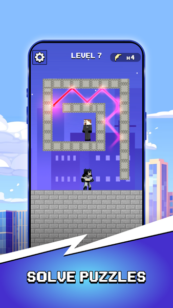 City Hero: Crime Shoot Puzzle - Gameplay image of android game