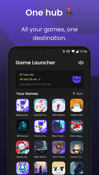 OXO Game Launcher - Gaming Hub - Image screenshot of android app