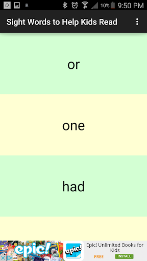 Sight Words to Help Kids Read - عکس بازی موبایلی اندروید