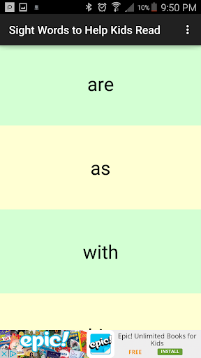 Sight Words to Help Kids Read - عکس بازی موبایلی اندروید