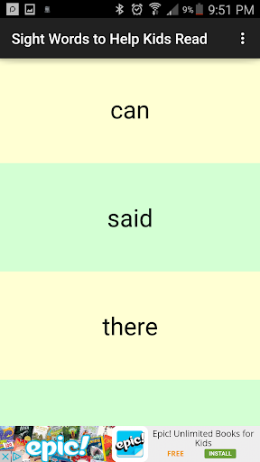 Sight Words to Help Kids Read - عکس بازی موبایلی اندروید
