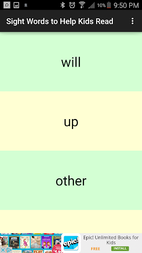 Sight Words to Help Kids Read - عکس بازی موبایلی اندروید
