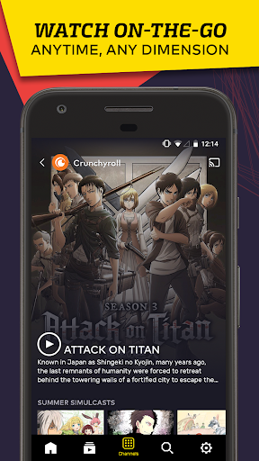 Anime best sale vrv android