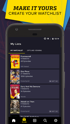 VRV: Different All Together - عکس برنامه موبایلی اندروید