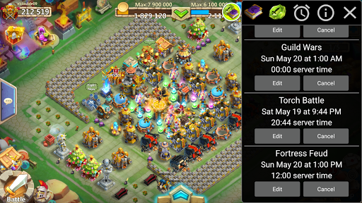 Game Utility for Castle Clash - Gameplay image of android game