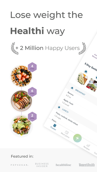 Healthi: Weight Loss, Diet App - عکس برنامه موبایلی اندروید