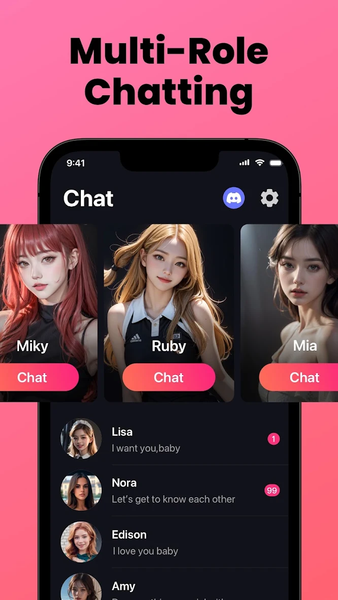 Mimico - Your AI Friends - Image screenshot of android app