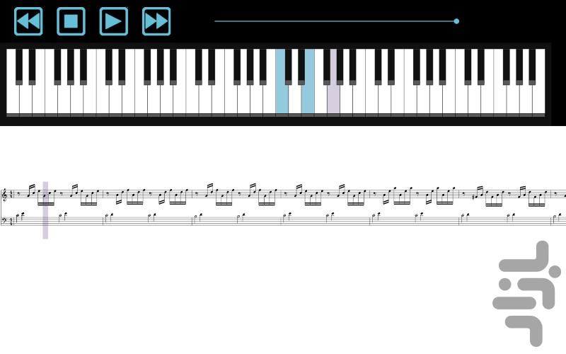پیانو با پرنسس السا - Image screenshot of android app