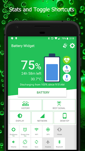 Battery Widget for Phones - عکس برنامه موبایلی اندروید