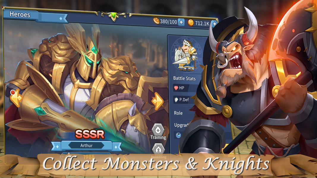 Monster Knights - Action RPG - Gameplay image of android game