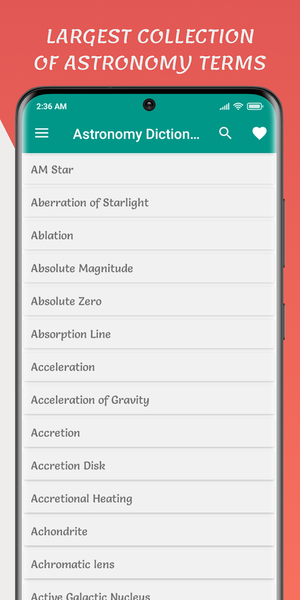 Astronomy Dictionary - Image screenshot of android app