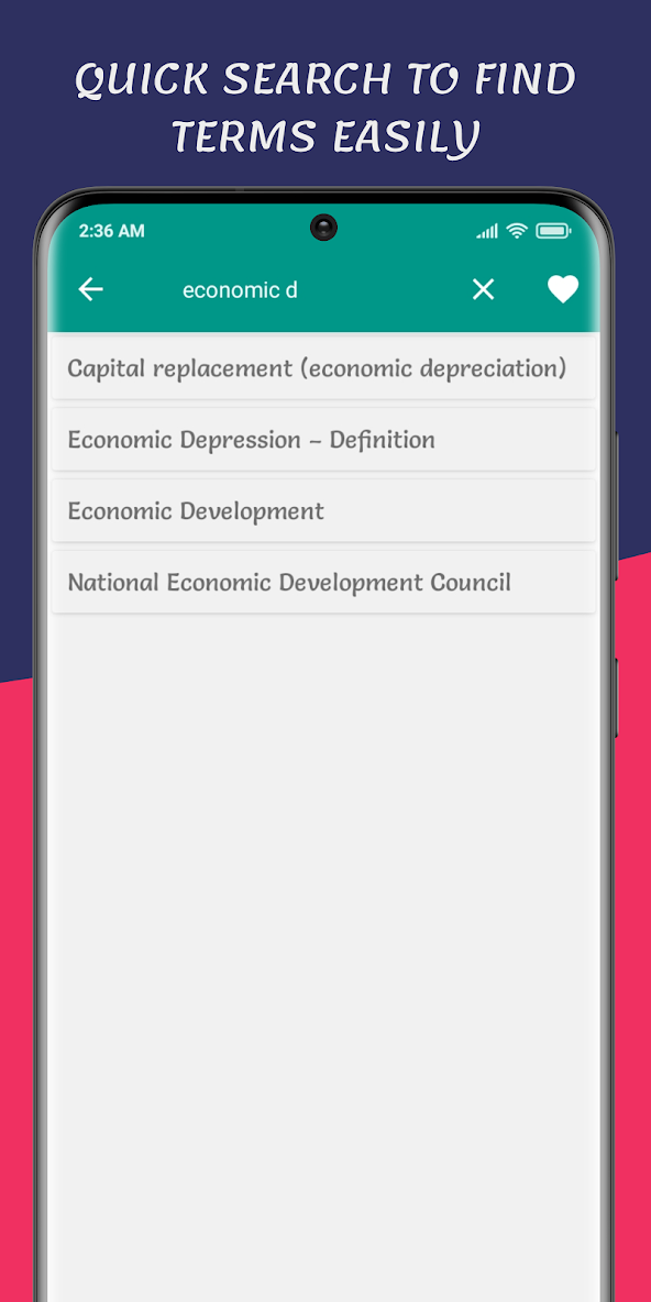 برنامه Economics Dictionary - دانلود | بازار