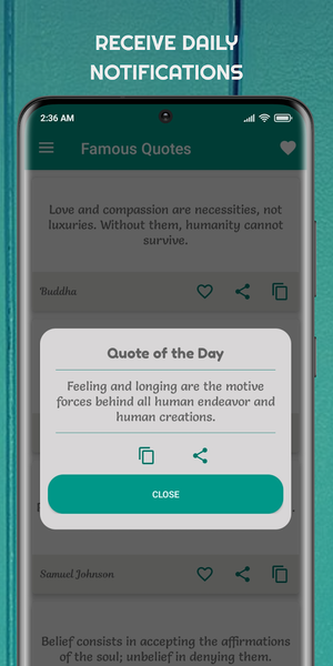 Famous Quotes: Inspiring Words - عکس برنامه موبایلی اندروید