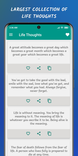 Life Thoughts - Life Lessons - Image screenshot of android app