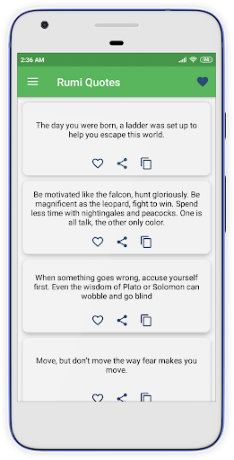Rumi Quotes - Image screenshot of android app