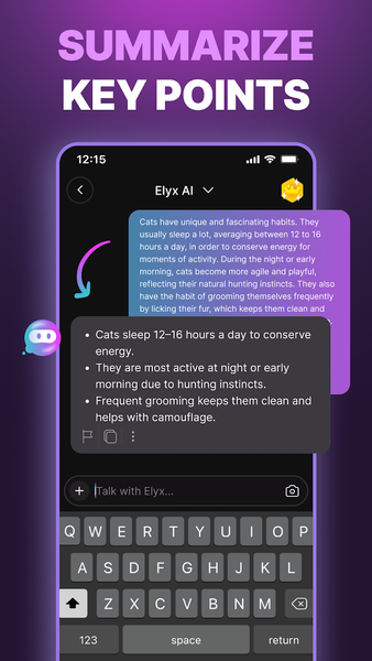 Elyx: AI chatbot & assistant - عکس برنامه موبایلی اندروید