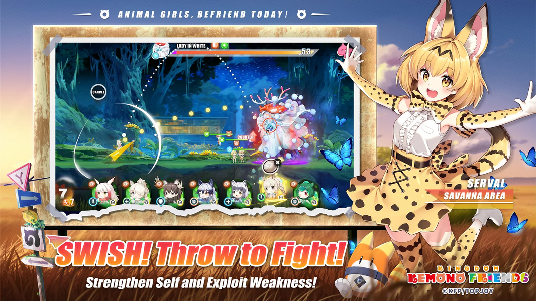 Kemono Friends: Kingdom - Gameplay image of android game