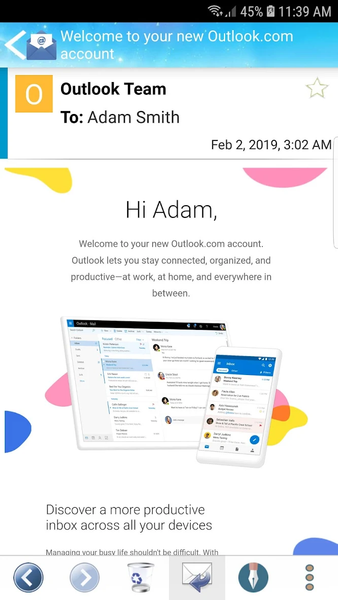 Email for Hotmail Outlook App - عکس برنامه موبایلی اندروید
