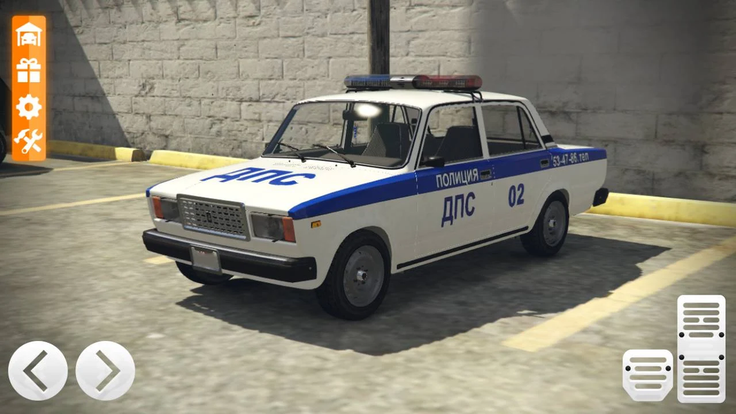 Police Car Riders: VAZ 2107 - Gameplay image of android game