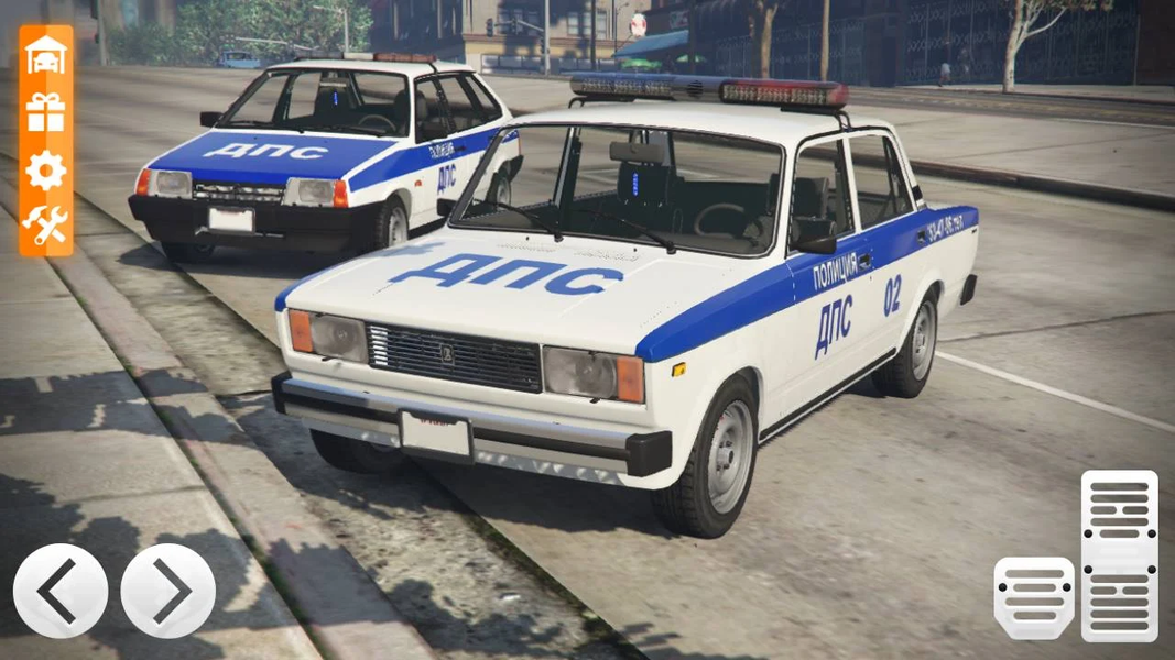 Police Car Riders: VAZ 2107 - Gameplay image of android game