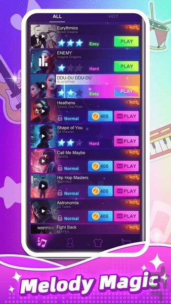 Tiles EMB Magic 2025 - موزیک پیانو3 - Gameplay image of android game