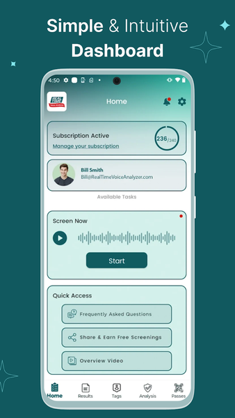 Real Time Voice Analyzer - Image screenshot of android app