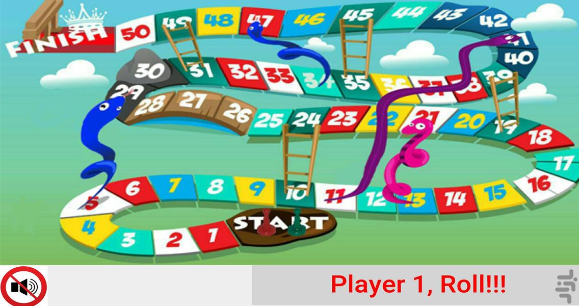 SnakesAndLadders - Gameplay image of android game