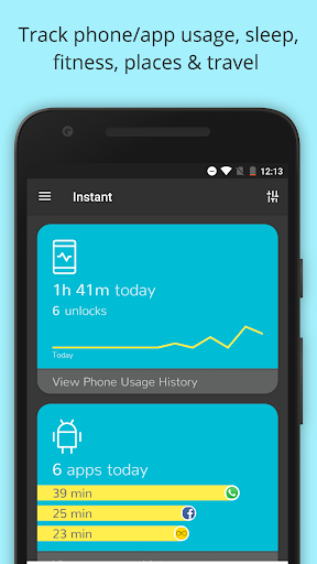 Instant - Quantified Self, Track Digital Wellbeing - Image screenshot of android app