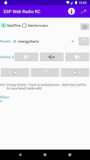 ESP Web Radio Remote Control - عکس برنامه موبایلی اندروید