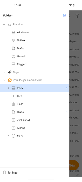 eM Client - Secure Email App - Image screenshot of android app