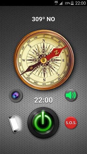 Flashlight Compass SOS - عکس برنامه موبایلی اندروید