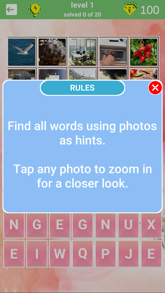 800 words - Gameplay image of android game